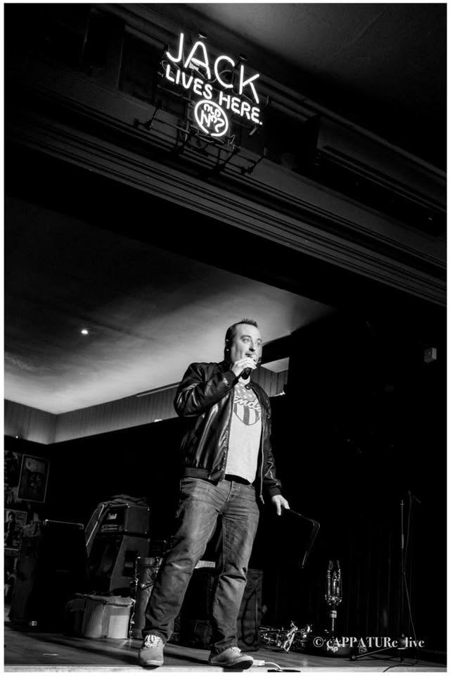 Dan Moyse presenting a Legends Live music event