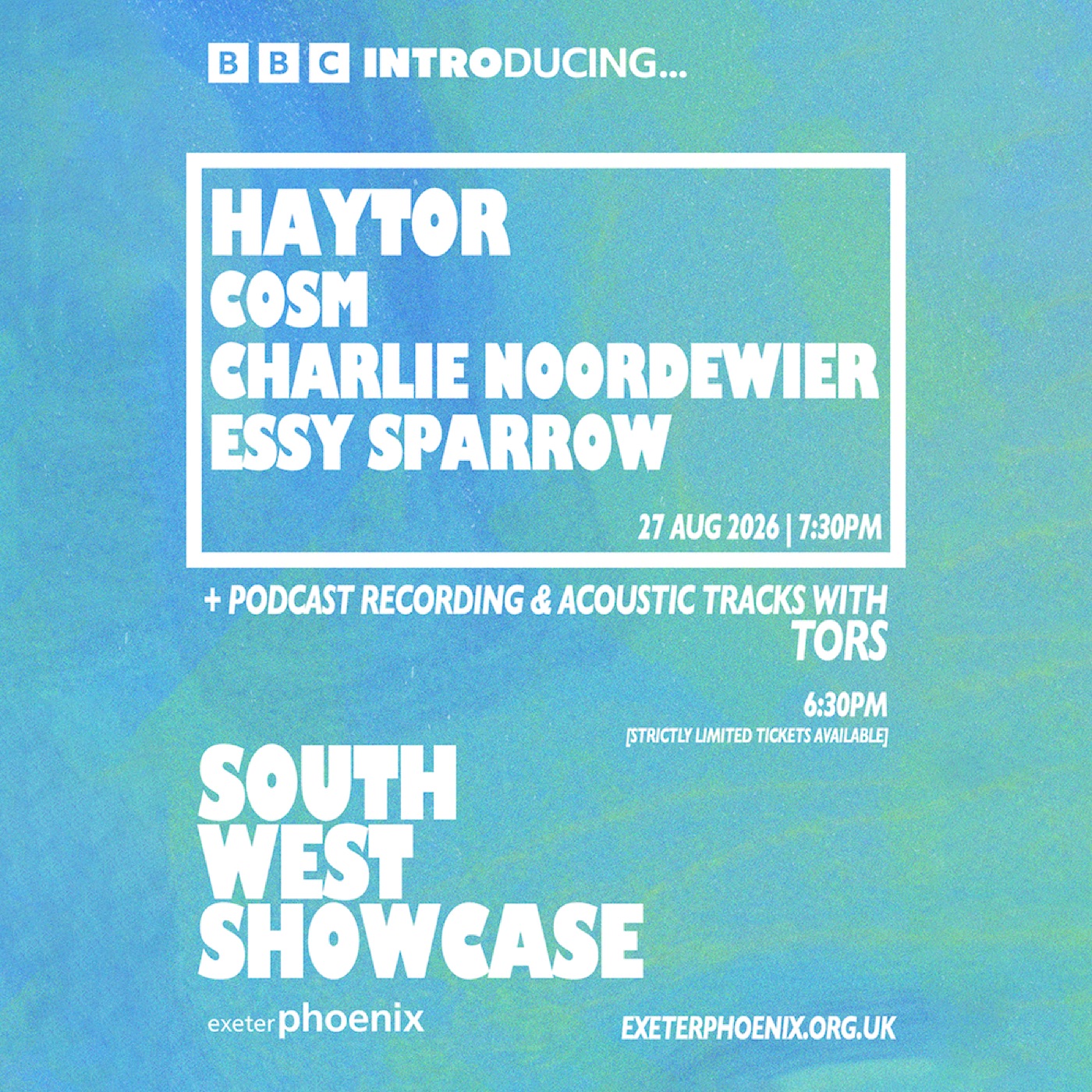 Official live music event poster