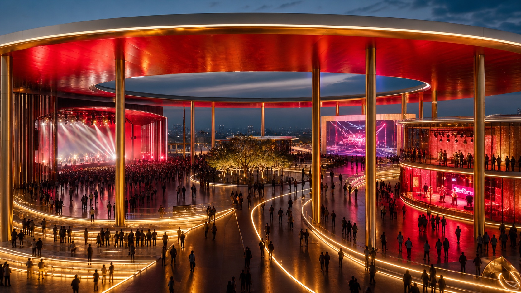 Fictional global live-music partnership campus